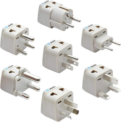 OREI 7 Pcs Worldwide Grounded Travel Adapter Plug Set