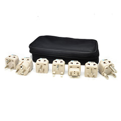 OREI 7 Pcs Worldwide Grounded Travel Adapter Plug Set