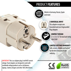 2 in 1 - Type E/F