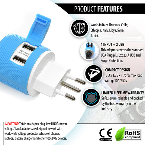 2 USB + 1 INPUT - Type L