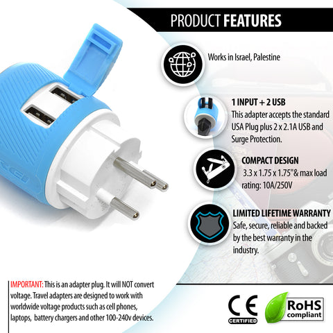 2 USB + 1 INPUT - Type H