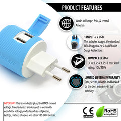2 USB + 1 INPUT - Type C