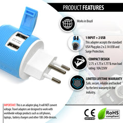 2 USB + 1 INPUT- Type N